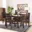 Ensemble de salle à manger 5 pièces Fernwood en brun foncé et brun noyer, H 37,4 po x l 17,9 po x P 19,9 po Fernwood-496566839-496566841-496566840