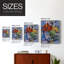 Reproduction encadrée Modern Bouquet - bois massif-793245164-793245161