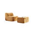 Fauteuil de plancher en velours, fauteuil simple de conception minimaliste, fauteuil sans accoudoirs à compression entièrement éponge, avec repose-pieds-1139040609