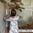 35" Faux Marble Small Round Pedestal Dining Table