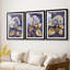 FLORAL Series CCxxxviii - impression personnalisée de qualité supérieure avec mat - 3 pièces-901857207