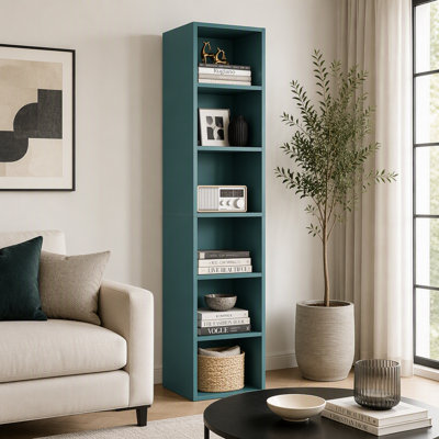 70.9" 6-Tier Corner Cube Bookcase