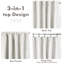 Rideaux occultants 100% naturels Goffredo pour chambre à coucher Double couche Drape Farmhouse-52496351-52496330