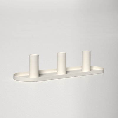 3-Piece Aluminum Candlestick Set