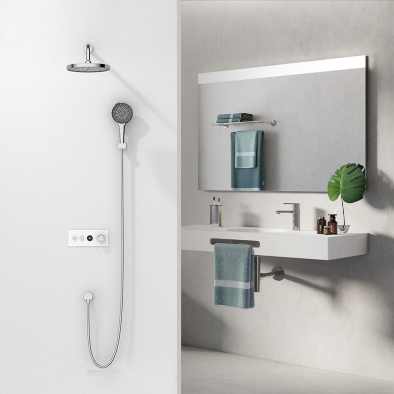 Robinet de douche thermostatique avec valve brute Rimini