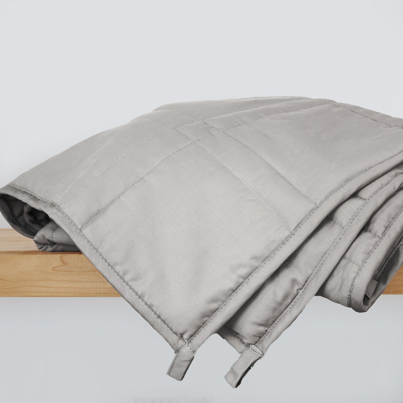 Couverture lestée en coton Baloo Living, Jeté, Sauge argentée