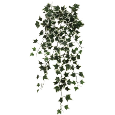 Hanging English Ivy Bush W/ 204 Silk Leaves - 19" Long- 3 Pack