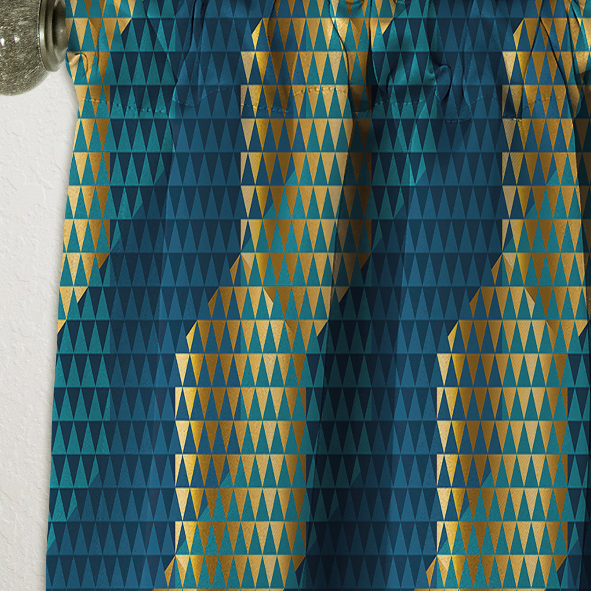 East Urban Home Retro Hexagon Pattern V - Abstract Mid-Century Modern ...