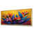 Toile avec cadre flottant or