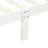Solid Wood Twin Bed Frame - White With Head/ Support Size Platform Headboard/