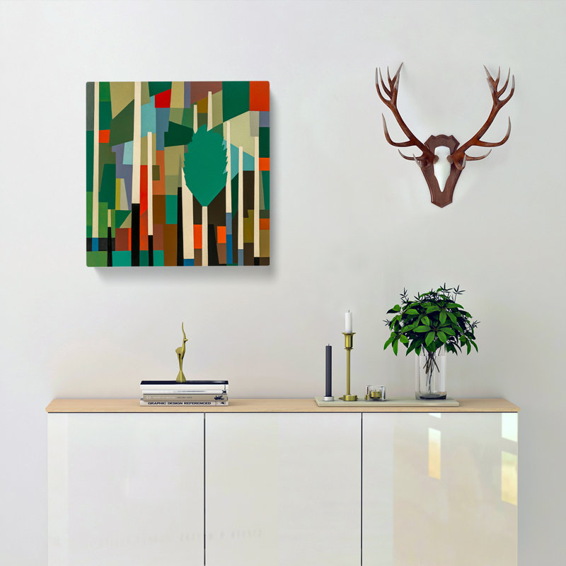 Forest Suprematism No.2 - Wrapped Canvas, 35cm H x 35cm W x 3cm D