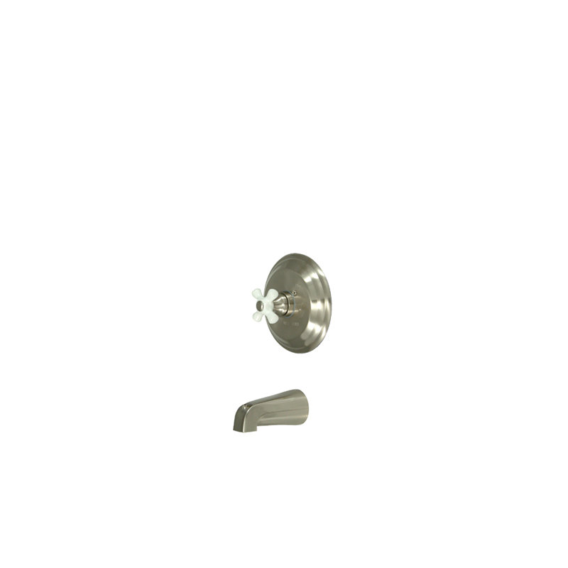 Vintage Single Handle Wall Mounted Tub Spout, Polished Chrome