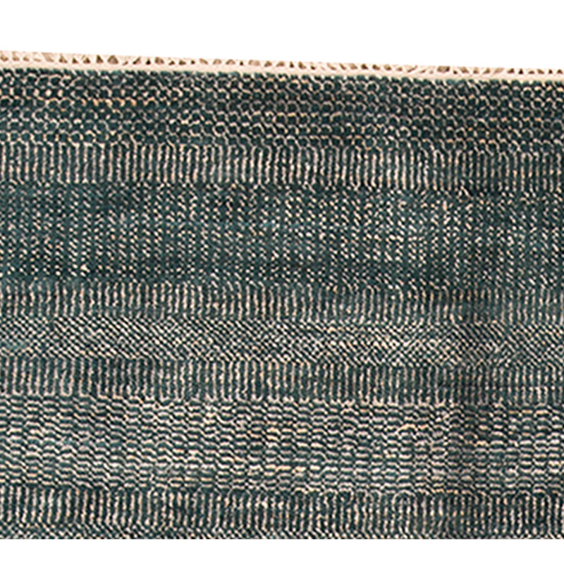 Hand-Knotted High-Quality Beige and Blue Area Rug