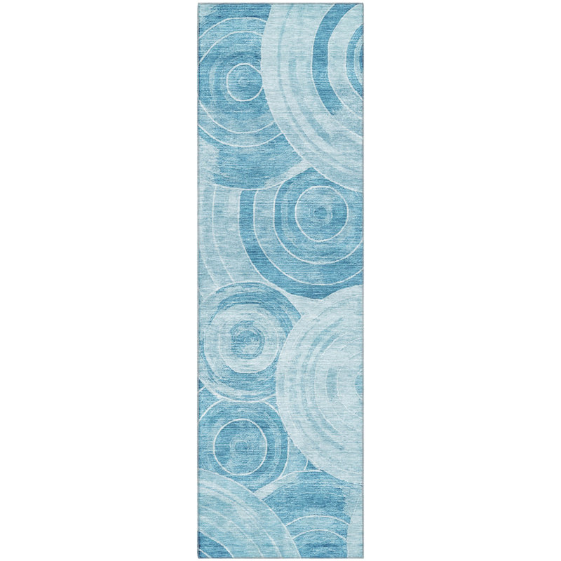 Premium Machine Washable Lubbers AMF1750 Geometric Rug, Runner 2'3" x 7'6"