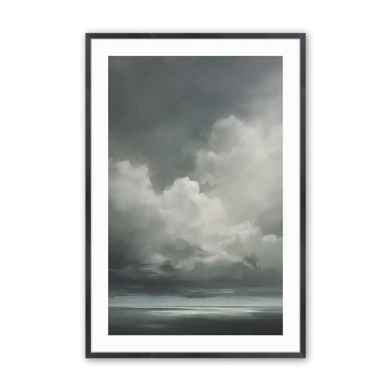 Sombre Skydance II, Single Picture Frame Weathered Zinc, 15.25" H x 12.25" W