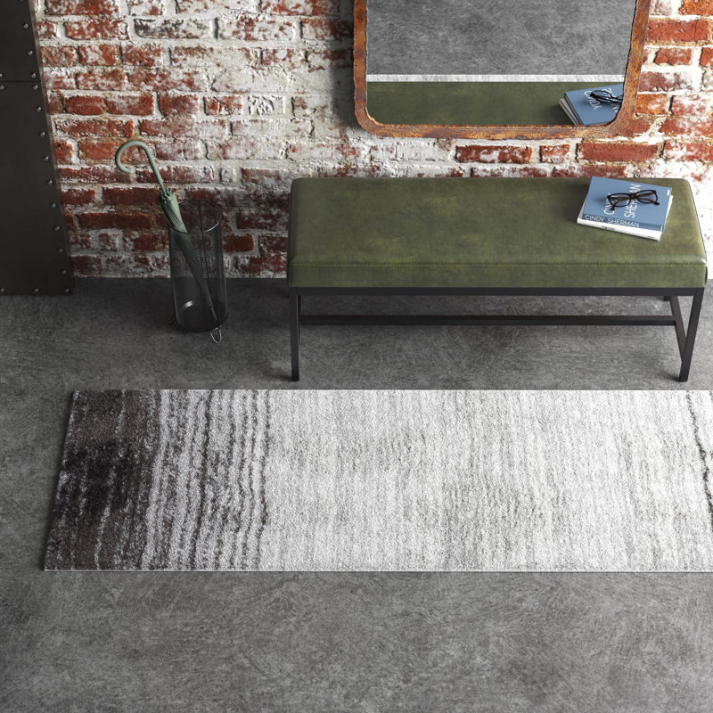 Omaury Performance Abstract Rug, Runner 2'3" x 8'