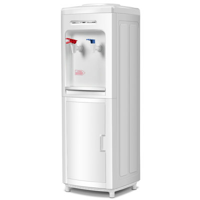 Gymax White Free Standing Top Loading Water Dispenser