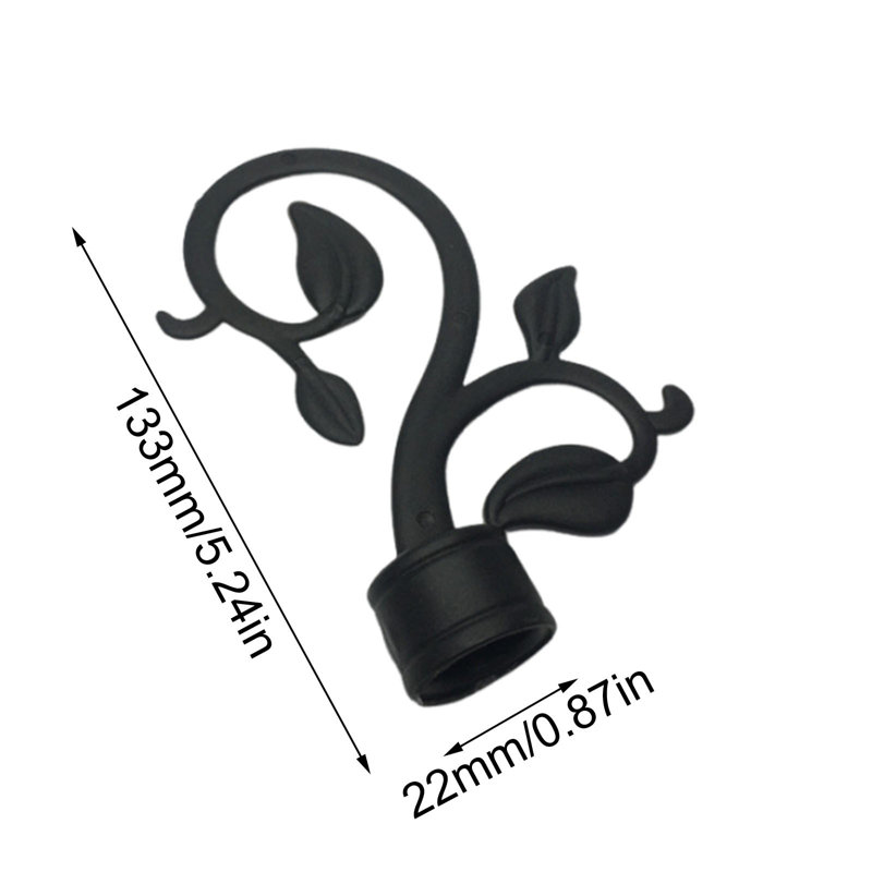 Ensemble de 2 tringles à rideaux épurées de 28 mm de diamètre, A