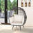 Chanakya Egg Chair with Stand-1656442292