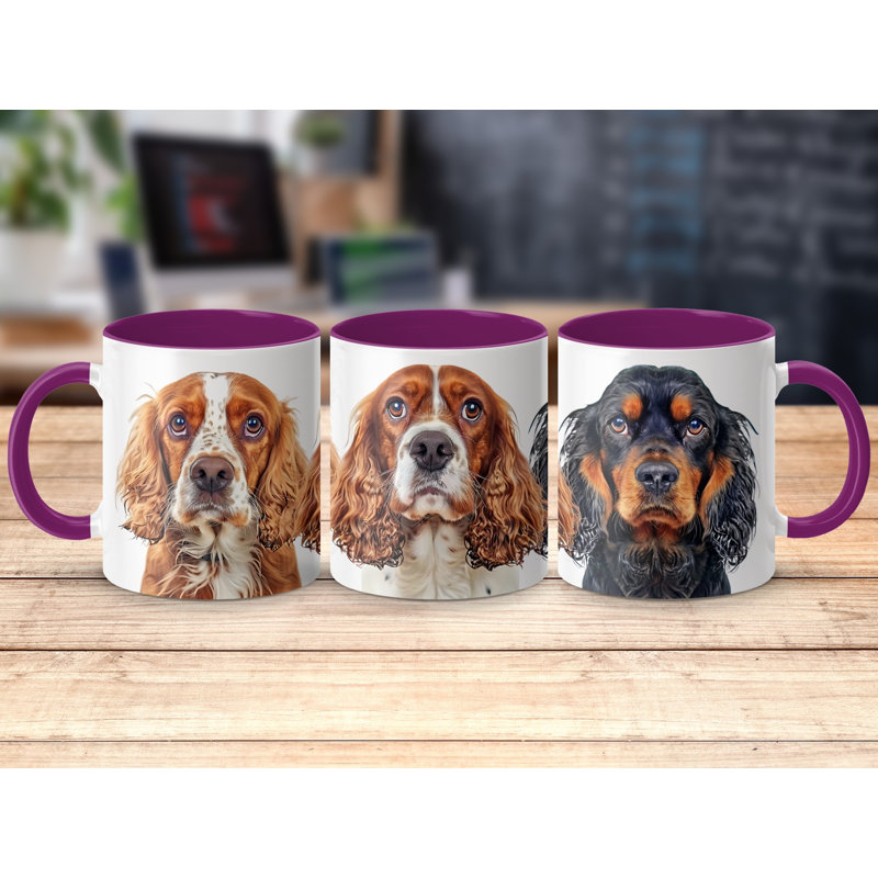 Ceramic Coffee Mug, 2, Purple