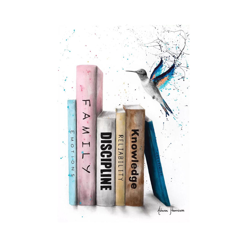 The Six Books Of Love by Ashvin Harrison - Wrapped Canvas Print, 20.32 cm H x 30.48 cm W
