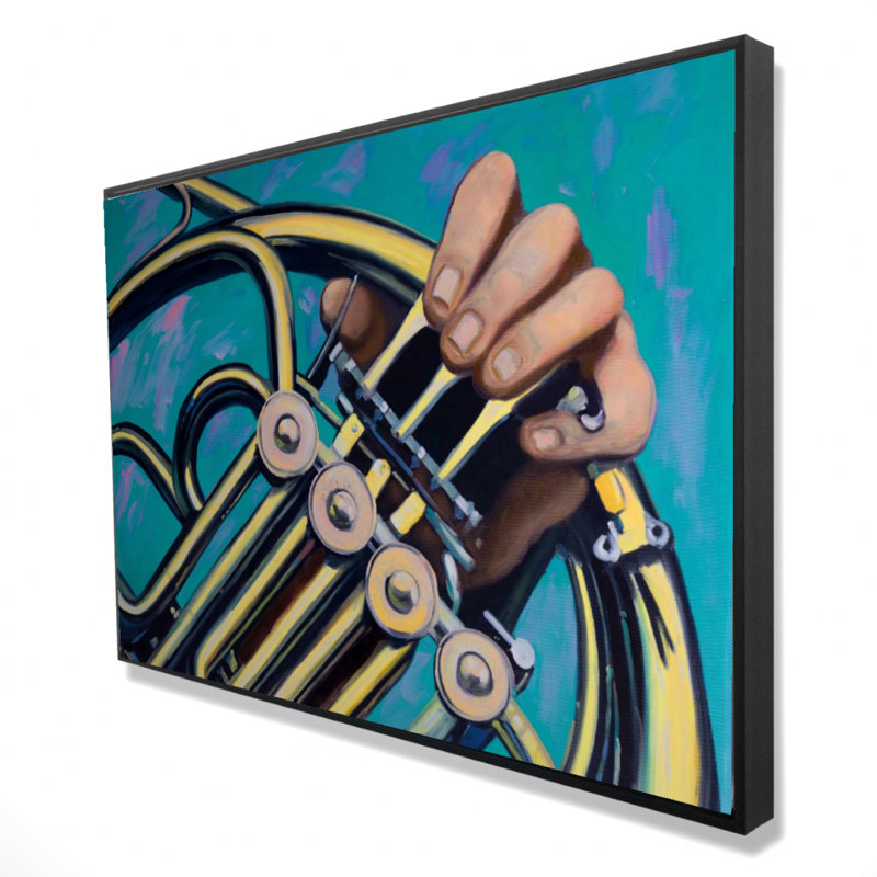 «Musician With French Horn» sur toile