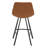 Diannie Upholstered Faux Leather Counter Stool with Iron Frame-1894724746
