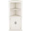 Armoire de coin beige avec design sécuritaire - Évitez les collisions spacieuses pour organiser vos objets personnels
