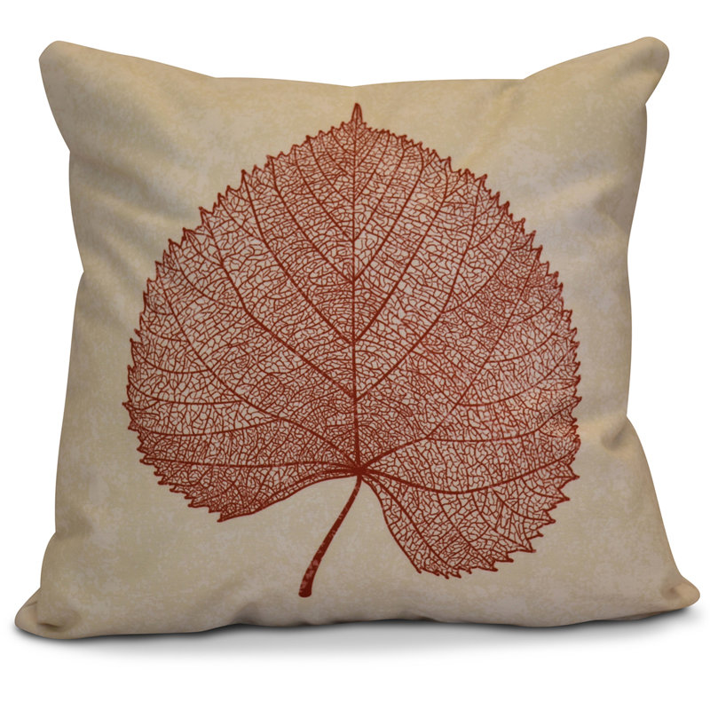Housse de coussin d'extérieur carré, H 16 po x l 16 po x P 2 po, Rouille foncé