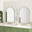 Miroir mural arqué classique avec design incassable, polyvalent et durable pour la décoration moderne-1844852637