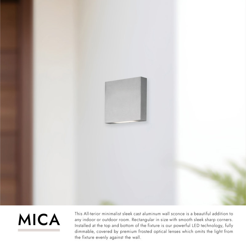 LED Outdoor Flush Mount, White