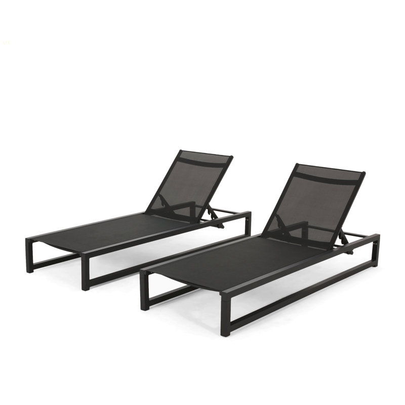 VENICE CHAISE LOUNGE, Black, 2