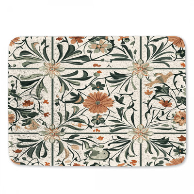 Tapis de bain botanique