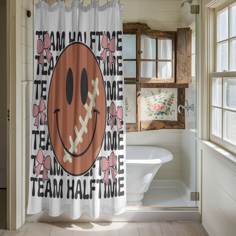Rideau de douche 1 pièce Football Halftime, H 74 po x l 71 po