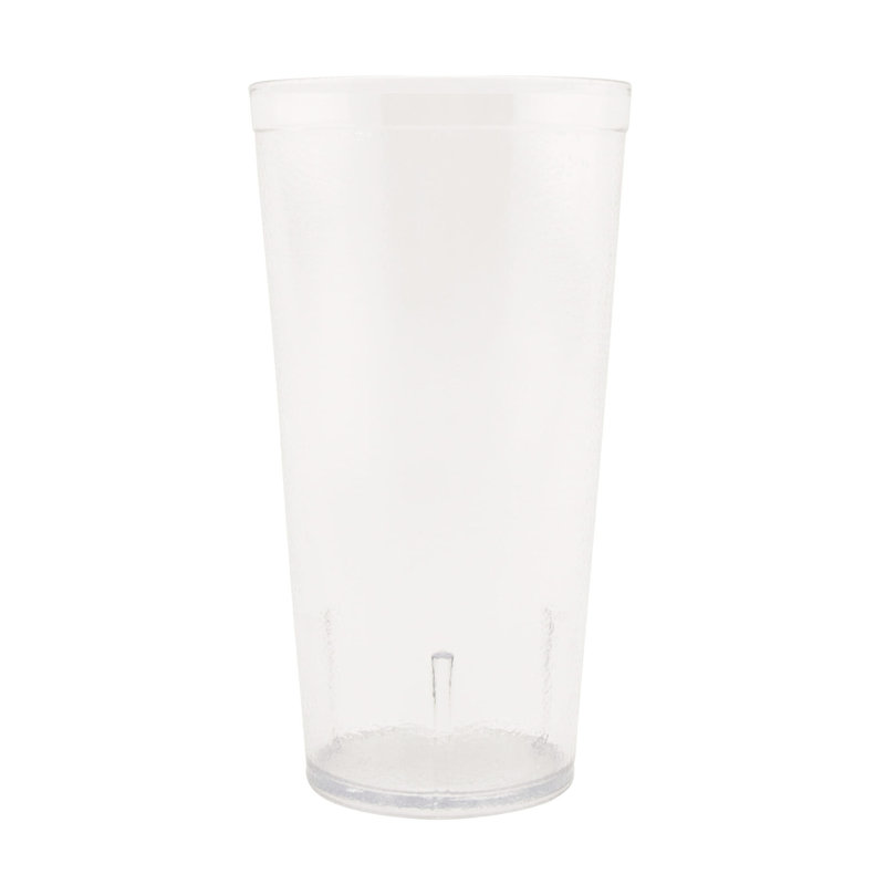 Gobelets de restaurant en plastique robustes, Verre à vin sans pied, Transparent