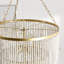 Amanda White Beaded Chandelier