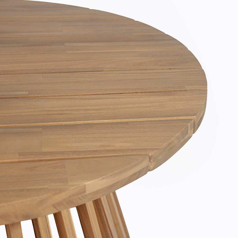 Table basse de patio en bois d'acacia