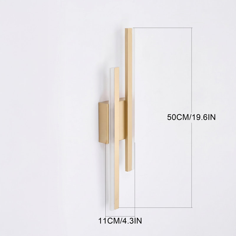 Aluminium Plug-in Wallchiere, Brass