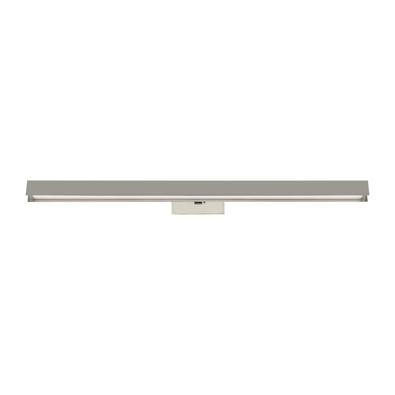 Bau Dimmable LED Wall Mounted Picture Light, Polished Nickel, 3" H x 24" W x 8" D