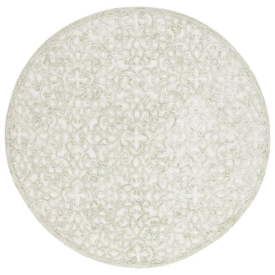 Tapis ivoire / vert Trella Trace 103