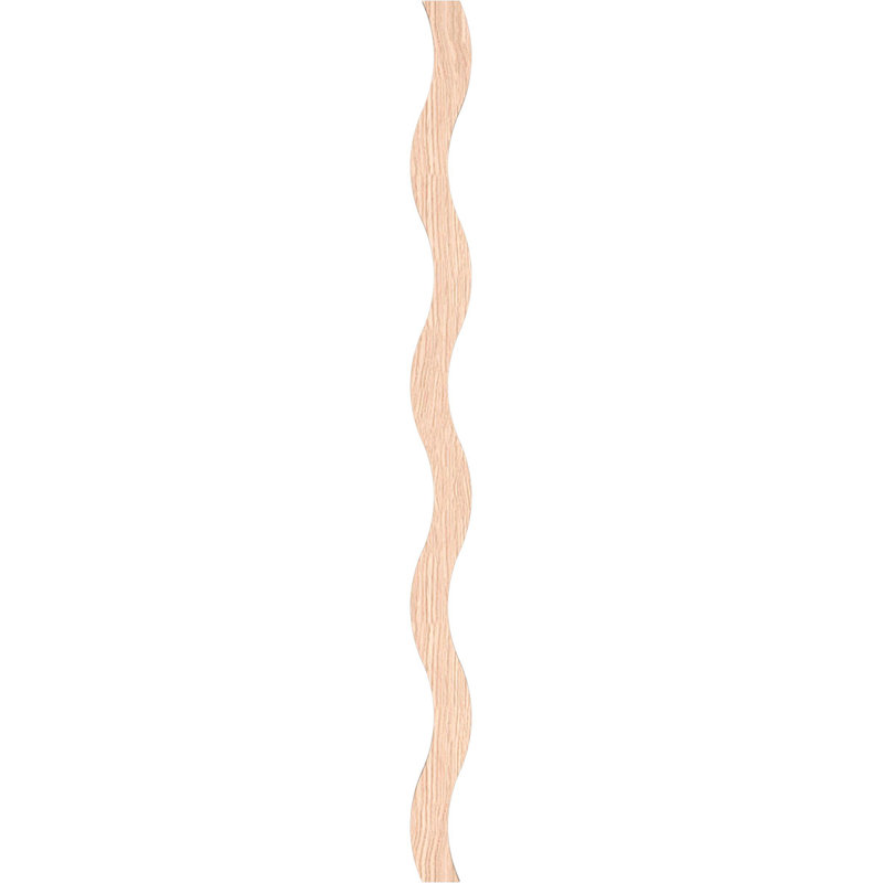 Ensemble de panneaux muraux décoratifs en bois Brazos, H 47 po x l 3,25 po x P 0,25 po, Chêne rouge