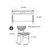 Household minimalist style desk and chair set