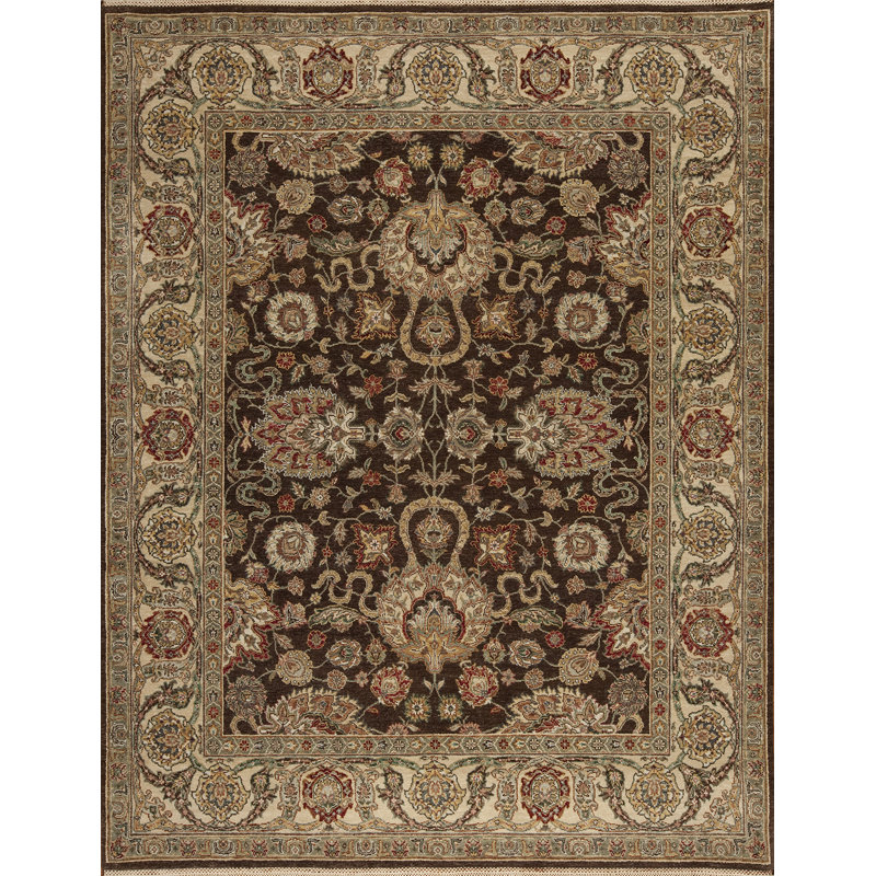 Sovereign Hand Knotted Wool Area Rug, Rectangle 8' x 10'