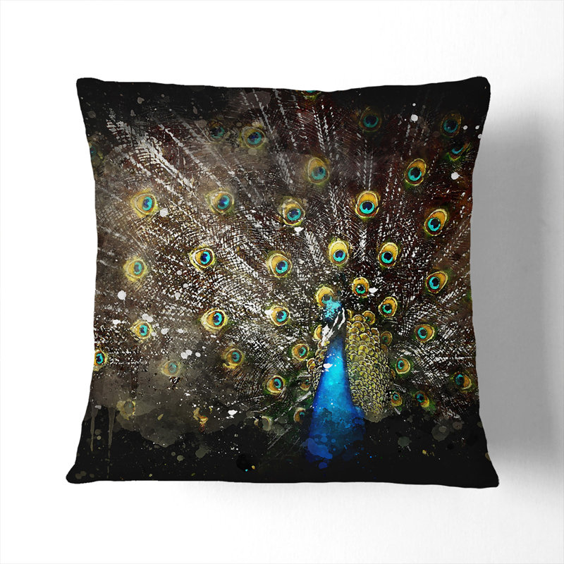 Peacock Vol.1 Scatter Cushion, 40cm H x 40cm W x 15cm D
