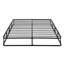 Structure complète en métal noir avec couvre-matelas texturé-695350734
