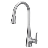 Sinema High Arc Pull Down Single Handle Kitchen Faucet with Power Boost and Reflex