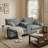 Space-saving Modern Sofas, Grey Chenille L-shape With Storage