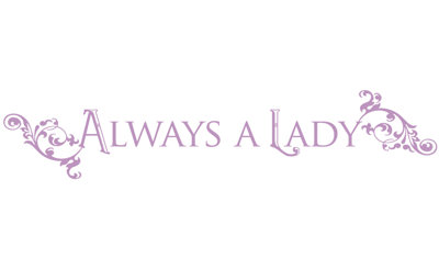 Décalcomanie murale "always a lady"