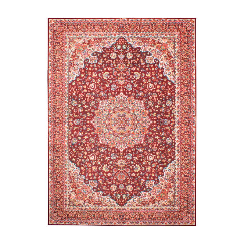 Tapis rubis à tissage plat Kenya Ruby, Rectangle 5 pi x 7 pi