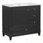 Meuble-lavabo avec lavabo, 3 tiroirs et tablettes de porte-238923783